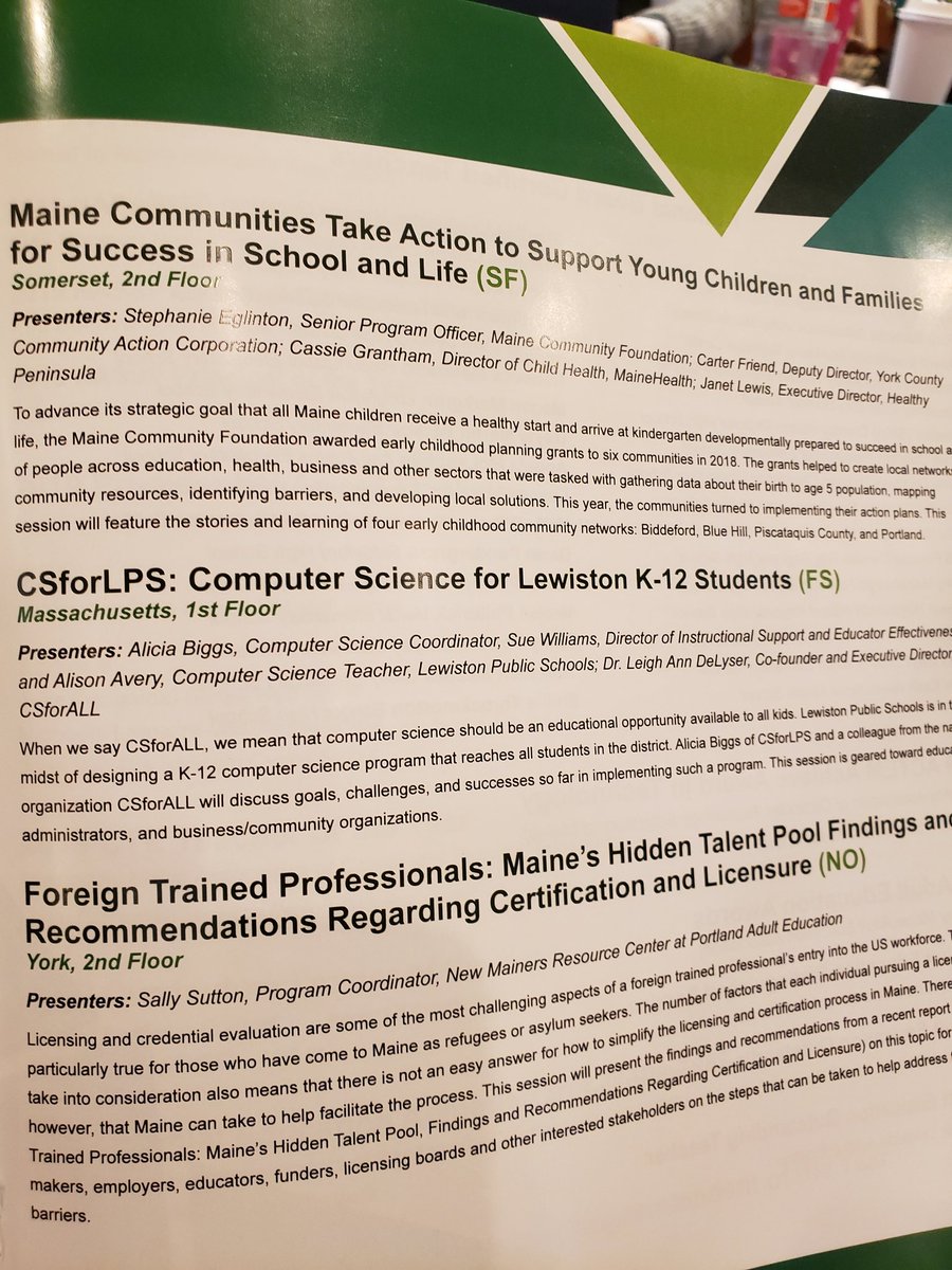 CSforLPS's tweet image. #CSforLPS is at #EMSymposium2019! Come hear our story at 1:30 in the Massachusetts Room 
#CS4Maine #CSforAll