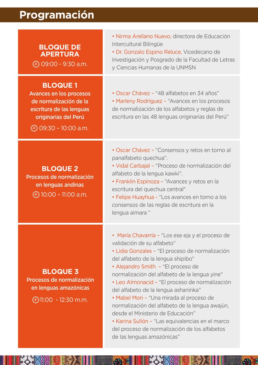 letrasUNMSM's tweet photo. #EventosLetras #Lingüística

Compartimos el programa del Coloquio «Con estas letras vamos a andar».

🗓 Viernes 13 de diciembre
🕘 De 9:00 a.m. a 7:00 p.m.
📌 Auditorio «José Antonio Russo Delgado» (primer piso de la FLCH) https://t.co/KOMa0Obgqk