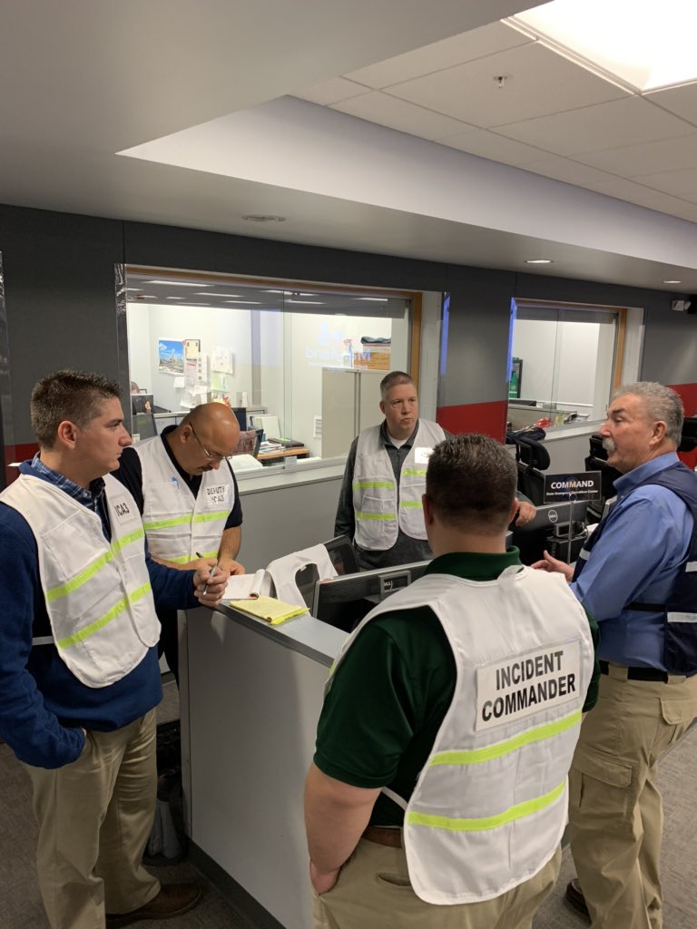 MarylandIMT's tweet photo. MD-IMT Incident Command receiving a briefing from “Local IC” Daryl Louder https://t.co/uDVvd4Wpj8