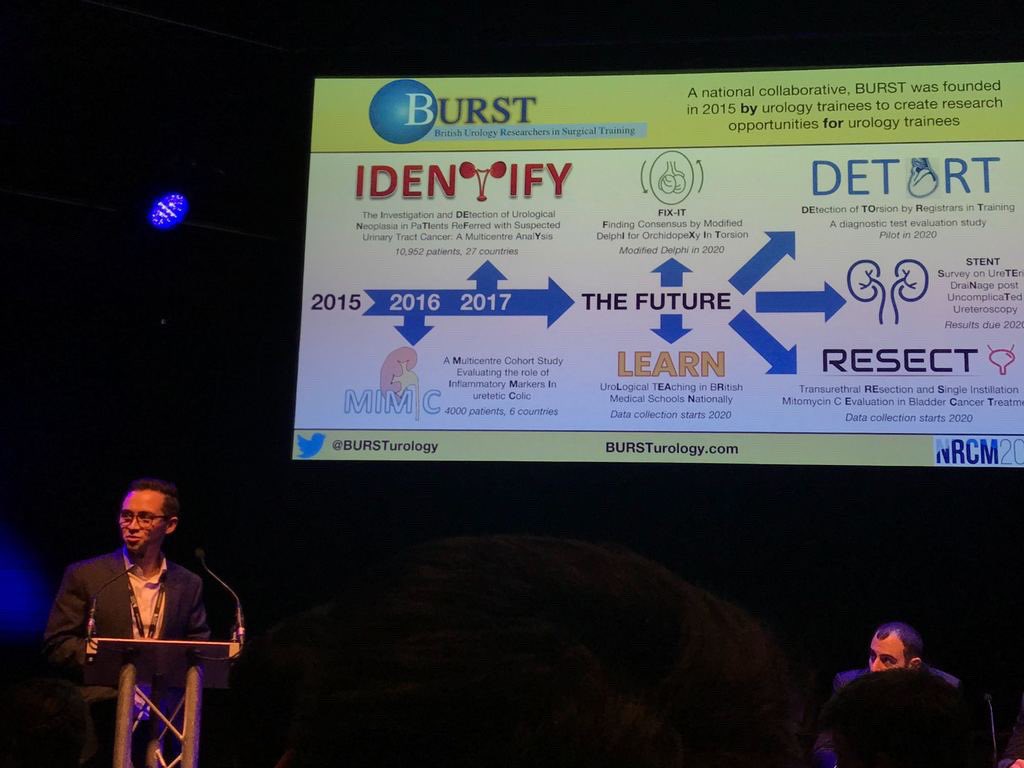 BURSTurology's tweet photo. @AJWLight discussing all things BURST and our big year ahead in 2020.. many exciting projects in the works so get involved! #NRCM2019 #UroSoMe #collaborate https://t.co/nwp8wPoh9U