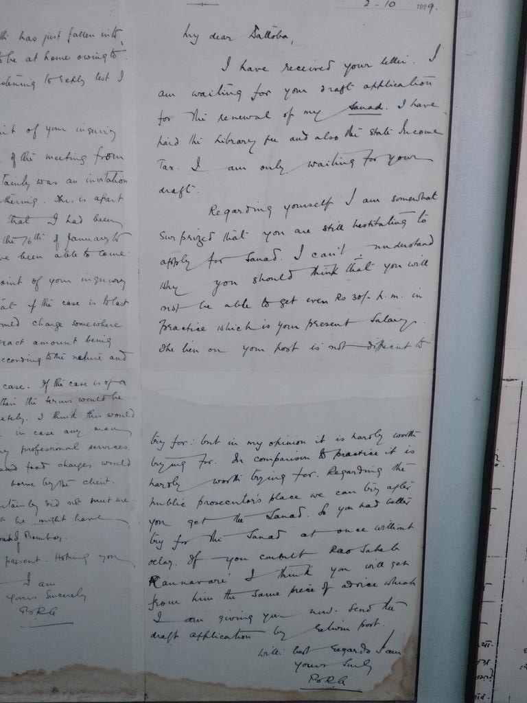 Babasaheb's handwritten letters in Marathi and EnglishPic1&2: Letter in Marathi(I wish my marathi handwriting was even 10% of this )Pic3&4: Letter in English 