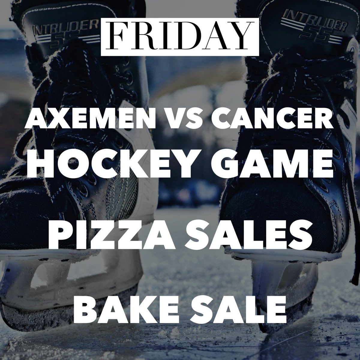 Axemen vs Cancer Fundraising week.  Last day.