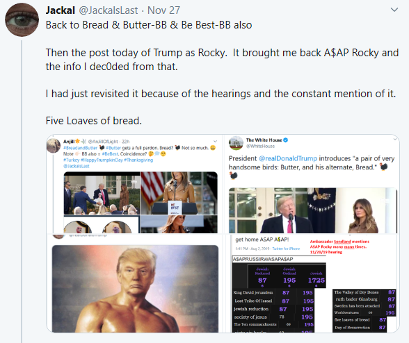 Bread & Butter. Be Best. = BBRinging the Bell of Freedom. https://twitter.com/JackalsLast/status/1199434400745824261