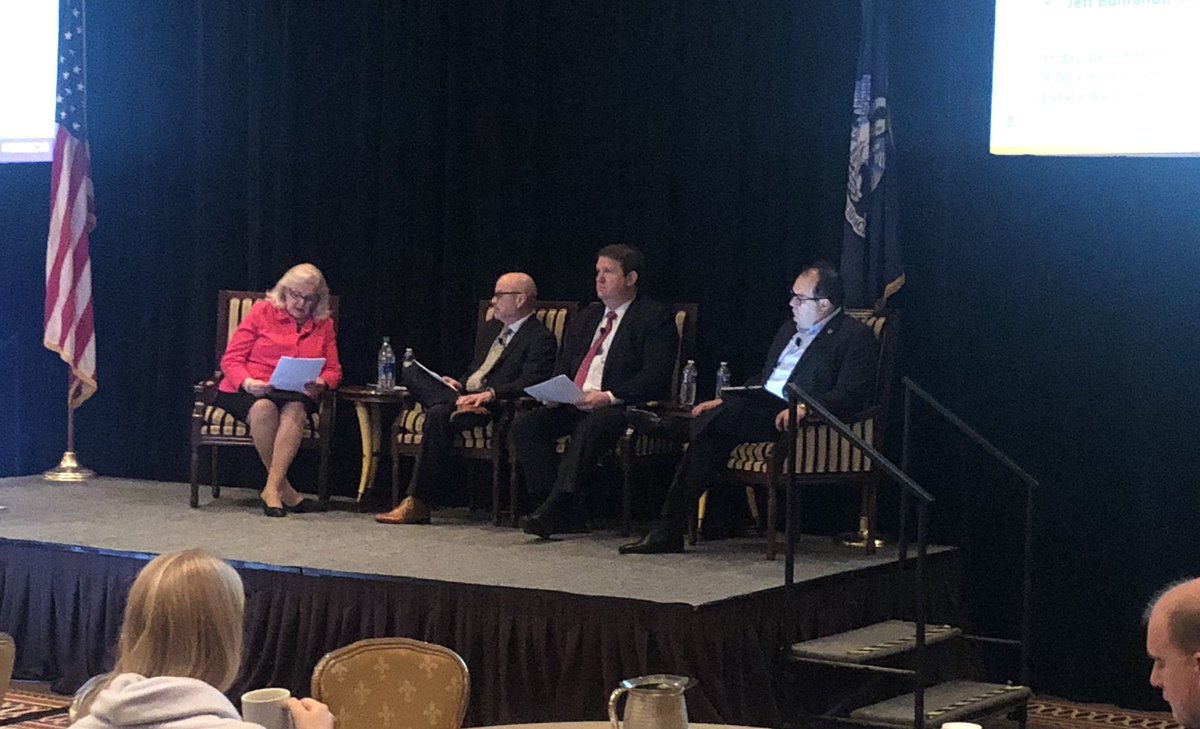 FlahavenCASE's tweet photo. Starting Day 3 with a panel discussion on navigating govt relations challenges featuring Claire Rosacco of @TriCedu, Miles Baker & Dustin Bryant of @UA_System, & John Burnhardt of @UWSystem #hegrc19 https://t.co/eagZRi6pyC
