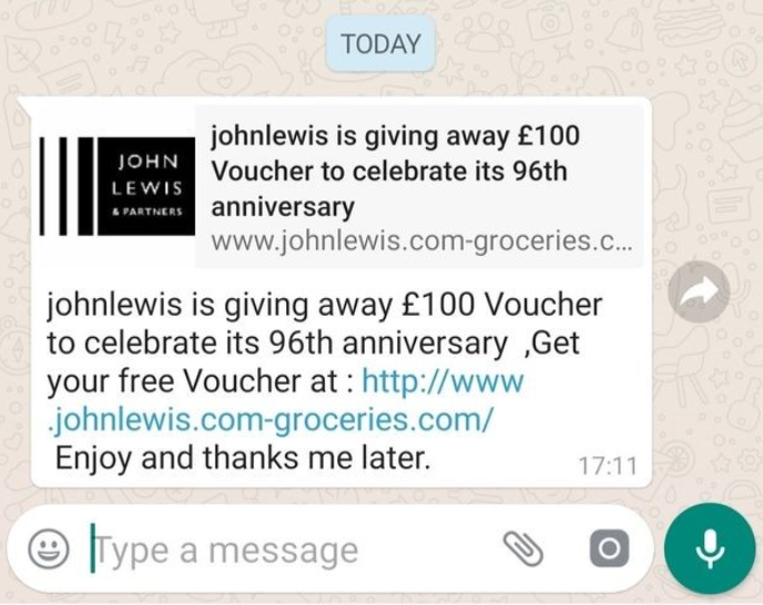 Don't fall victim to the sneaky new John Lewis scam! metacompliance.com/blog/shoppers-…
#JohnLewis #WhatsApp #Scam #Phishing #Smishing