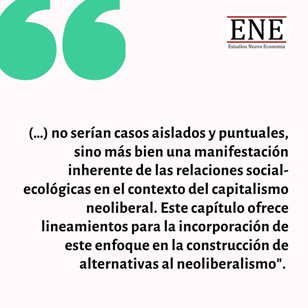 EsNuevaEconomia's tweet photo. Hoy iniciamos la difusión los capítulos del libro “Chile del Siglo XXI: Propuestas desde la Economía” con “Conflictividad social-ecológica, ecología política del capitalismo neoliberal e ideología de los recursos naturales en Chile”.
https://t.co/vidq6Pgfym… https://t.co/ChGHT89MBw
