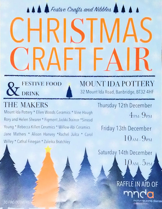 My final event for 2019! I'm not on the poster but I will be there with my linen collages, linen prints and cards.