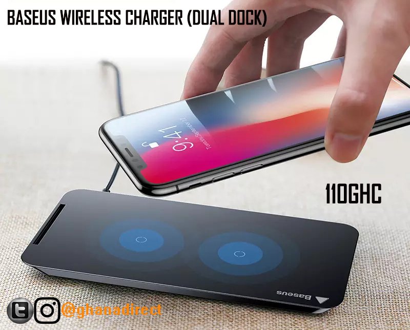 ghana_direct's tweet photo. Baseus Wireless Charger (Dual Dock)

#baseus 
#wirelesscharger 
#Wireless 
#ghanadirect https://t.co/sA88bY2Gt5