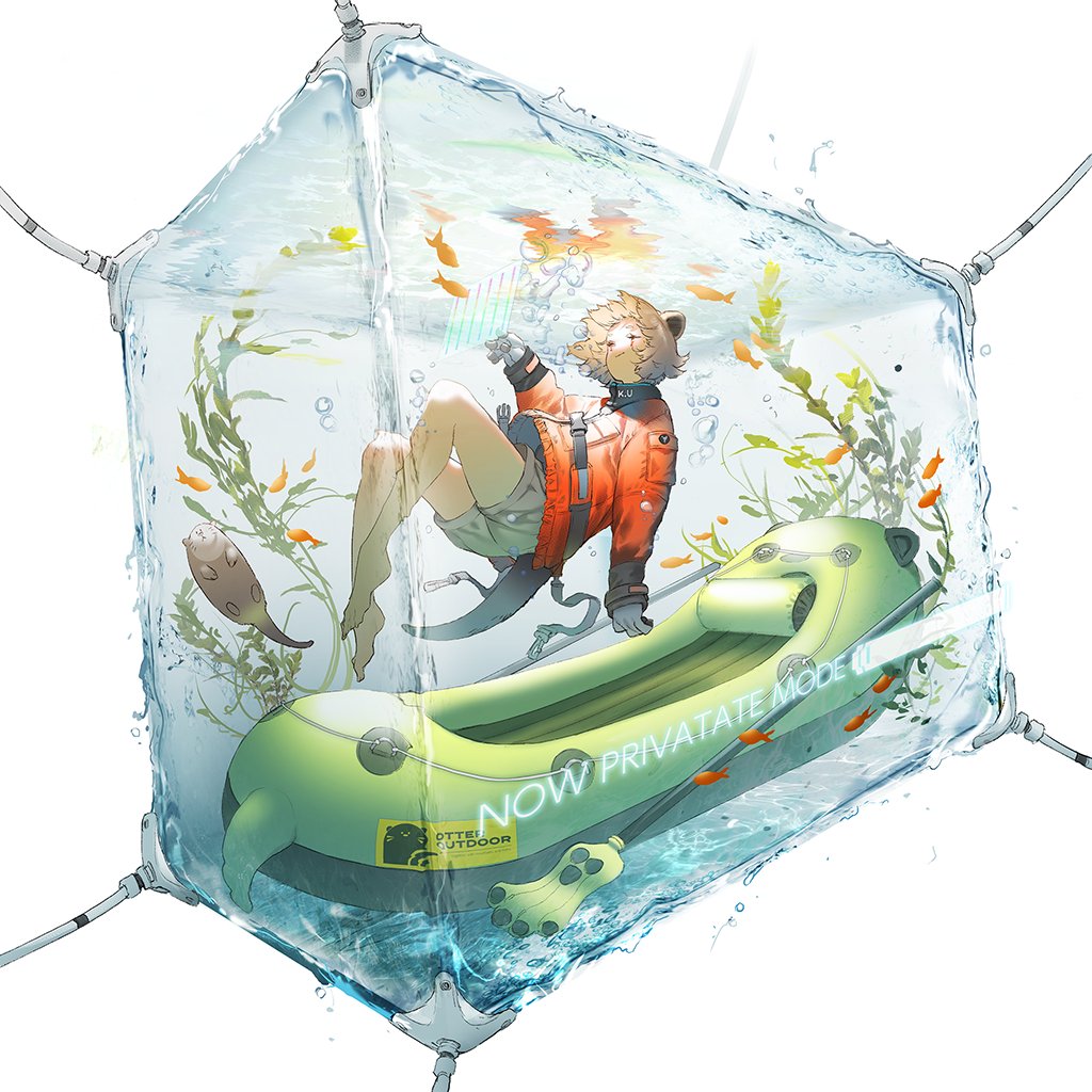 fish solo shorts submerged bubble jacket gloves  illustration images