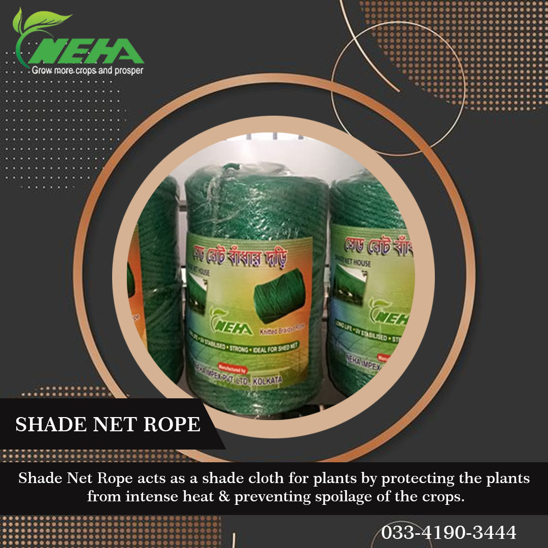 NehaShadenet's tweet photo. Are you a horticulture, floriculture or agriculture enthusiast? 
Protect the young crops against extreme weather conditions with our shade net ropes.
Buy here: https://t.co/mbOAT3R3gd 
#nehashadenet #shadenet #flowers #farms #farming #agriculture #farm #farmlife #farmer #garden https://t.co/YgxGnl3DGP