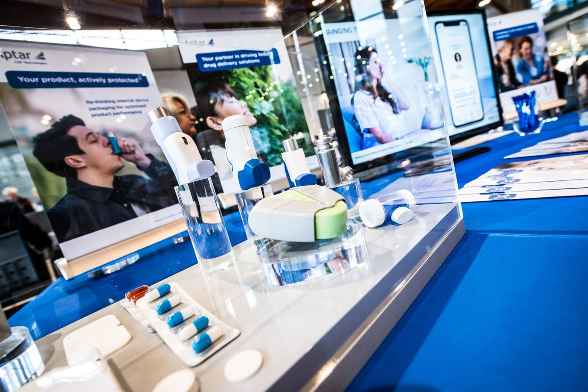 aptar's tweet photo. Stop by #AptarPharma Booth 432 at #DDL2019. Discover our broad portfolio of respiratory & #connectedhealth #drugdeliverydevices & the latest in #respiratory #patientonboarding trainers from @NoblePharma, the latest addition to the @Aptar Pharma family. @DDLConferences https://t.co/uM9Of6d4pa