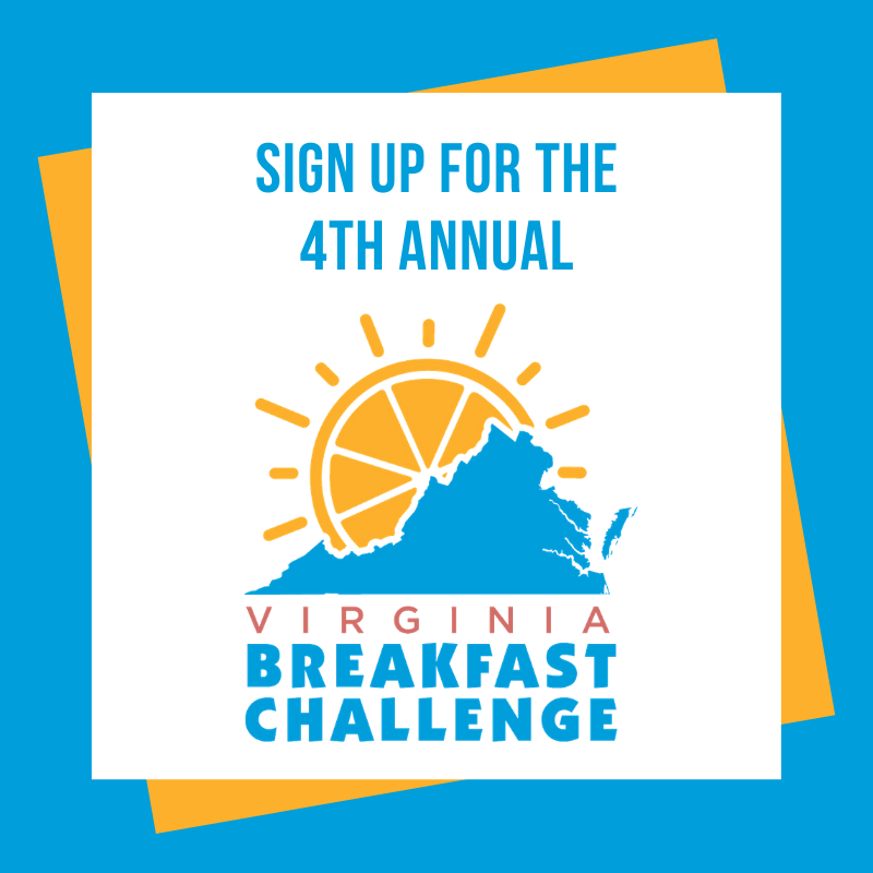 VDOESCNP's tweet photo. There is still time to sign up for the #VABreakfast Challenge! More than 1,000 schools from 73 divisions have already entered. Sign up by December 31: https://t.co/qvPVyOq4WR No Kid Hungry Virginia https://t.co/EUQeS8N3LV