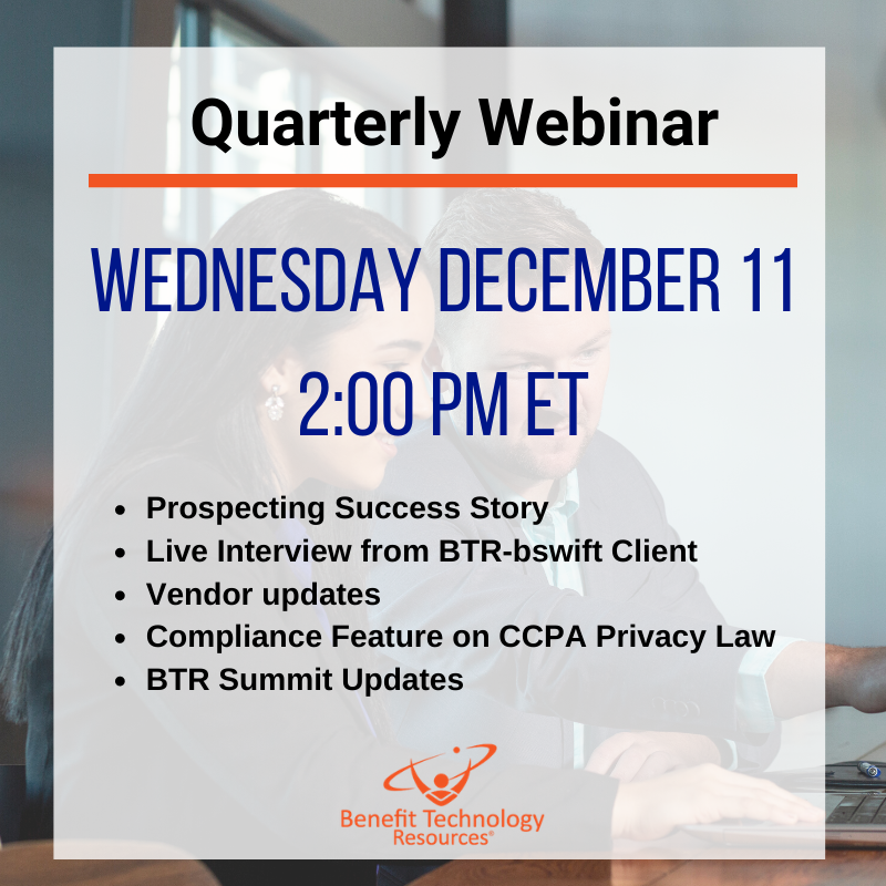 bentechre's tweet photo. Our #QuarterlyWebinar is just around the corner!

Join us Wednesday, Dec 11 at 2:00 pm ET for all things #HRTech! @Josh_HCMguru @KateT1101 &amp; @jamieshawkins are bringing Vendor Updates, Compliance news and so much more!

Register today!! https://t.co/cH5BYstc36