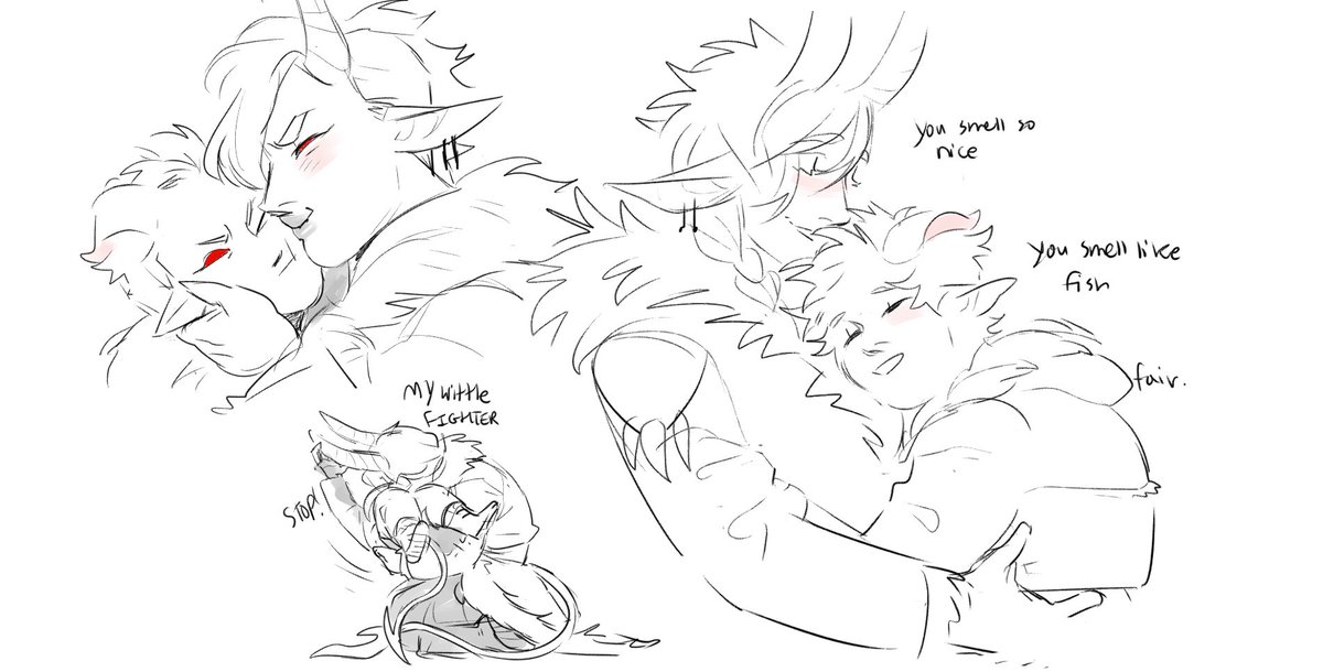 I dont think I ever posted Lapin's backstory npcs
since im not in that game anymore here's some juicy bits, esp bout his parents (this is from like a year ago)

I'll post more backstory doodles soon 