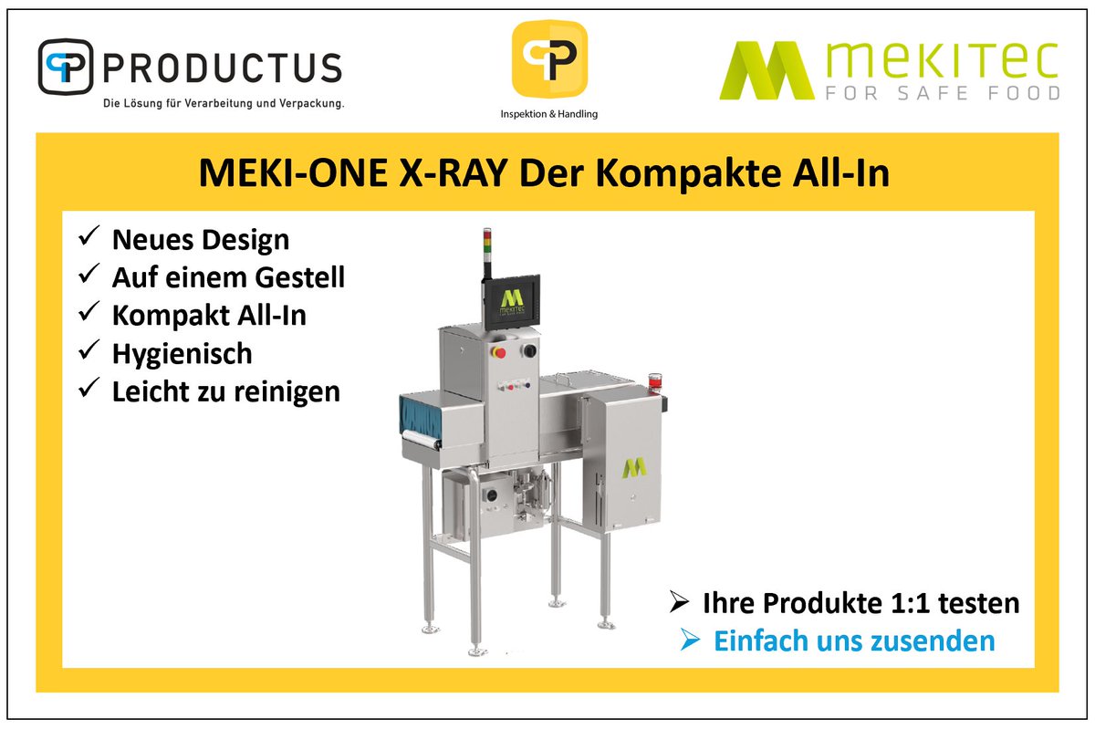 PRODUCTUS_GmbH's tweet image. PRODUCTUS GmbH - Mekitec XRay Inspektion - Der neue MEKI-ONE ist angekommen

HomePage : 
productus.ch/inspektion-han…

YouTube : youtube.com/watch?v=u7DhuG…

HashTags :
 #productus #mekitec #mekione #xray #inspektion #detektion #fremdkoerpererkennung