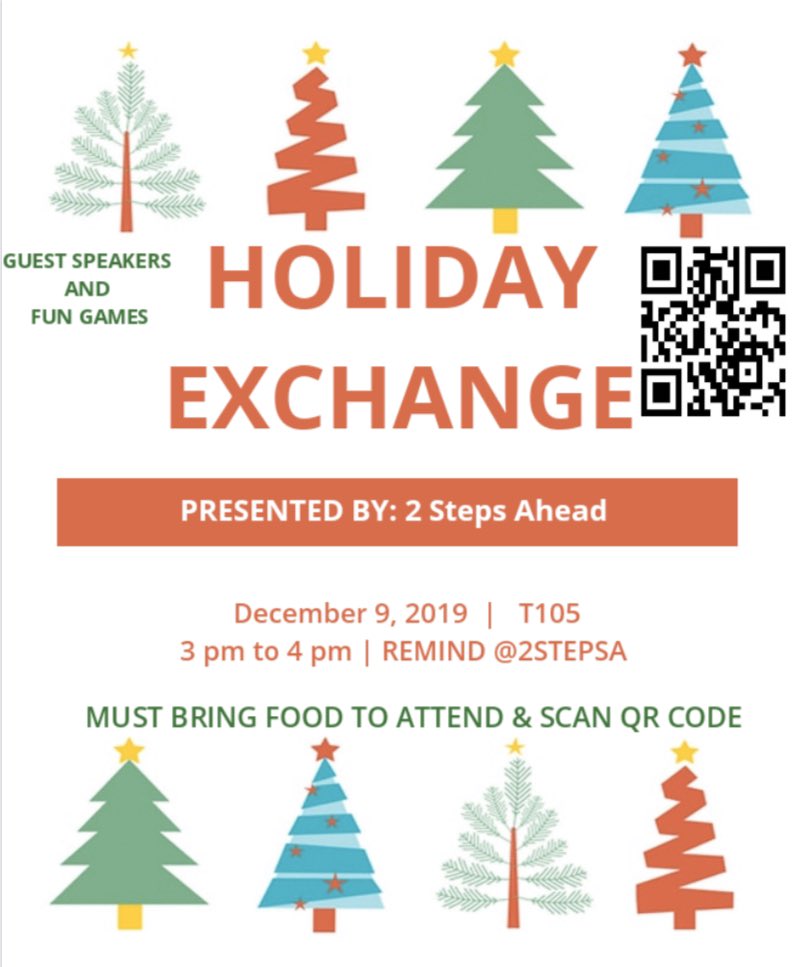 If you haven’t RSVP scan the QR Code TODAY!!!