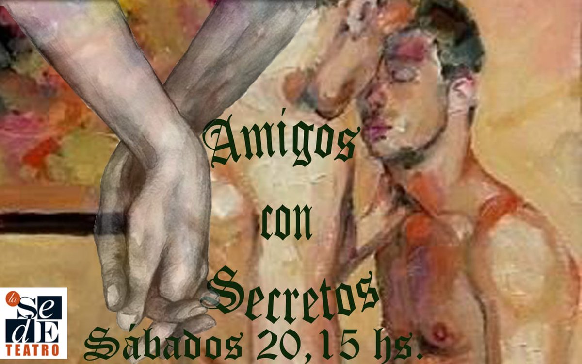 Teatroindep's tweet photo. Este , te esperamos con una nueva función #AmigosConSecretos. En @lasedeteatro a las 20,15 hs. Te esperamos!
#Amigos #Secretos #Prejuicios #Tolerancia #TeatroIndependiente @LatitudGay #Teatro #Arte https://t.co/q0t4d2qSRM