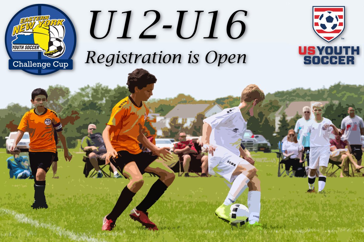 ENYSoccer's tweet photo. Looking for a mid-level competition with a State Cup experience? The Challenge Cup 🏆 may be for you! To learn more about the Challenge Cup and to Register just click here! https://t.co/S3EWWkzMBt #ChallengeCup #USYouth #ENYStrong https://t.co/s393oDgfzm