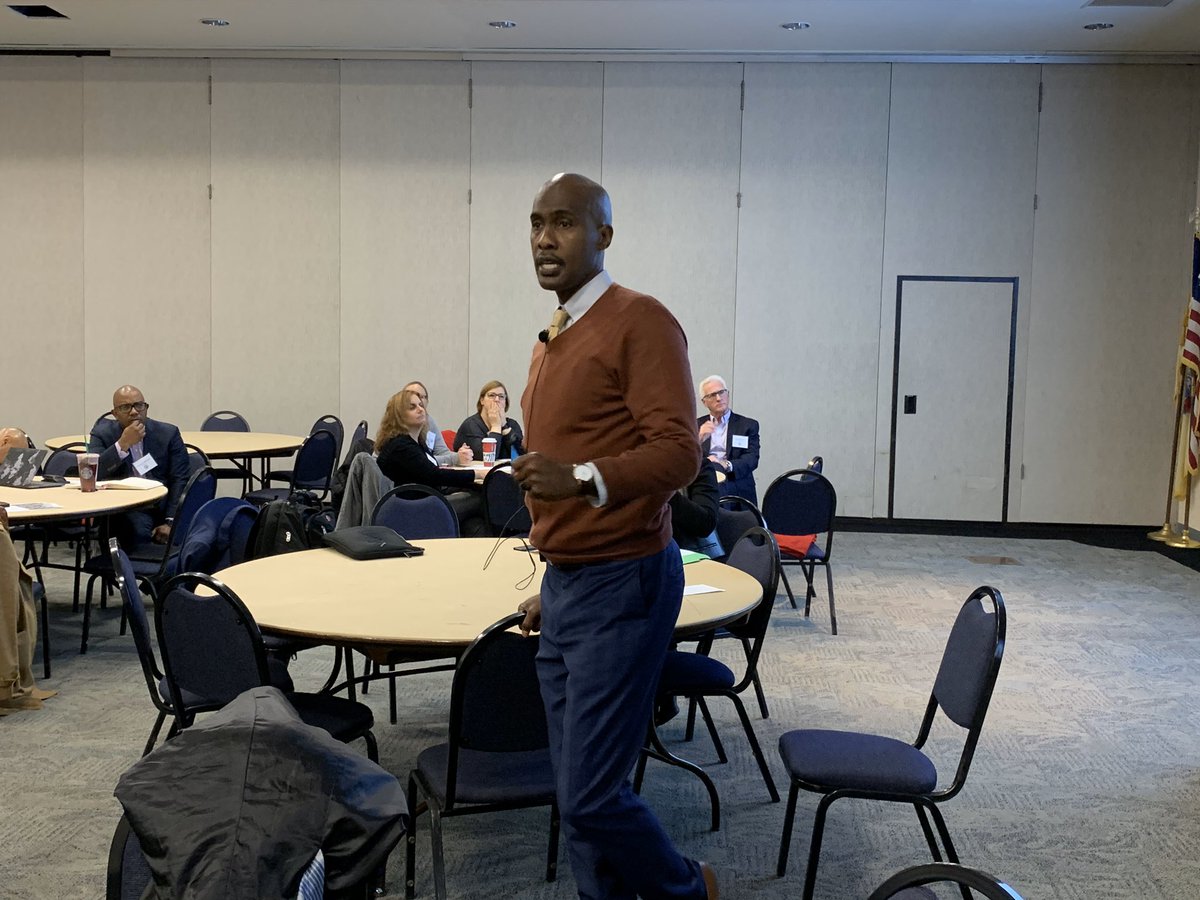 NewJerseyDOE's tweet photo. Keynote speaker, Tyrone Howard, explains the importance of encouraging dialogue, accountability, and moving to new understandings while navigating safe and brave spaces in education #NJDOEPLN https://t.co/1LHxUiH3mv