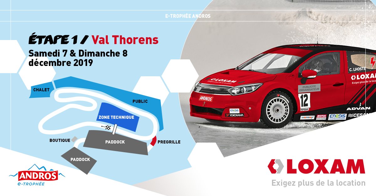 GroupeLOXAM's tweet photo. [e-Trophée Andros 🏎] Top départ pour la première étape du @TropheeAndros_ à Val Thorens. Nos deux pilotes Benjamin Rivière et Clémentine Lhoste sont prêts pour décrocher une place sur le podium ! https://t.co/zM0nK90IrA https://t.co/2bni2wA99x