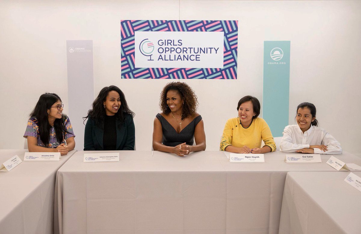 RoomtoRead's tweet photo. Education makes the impossible, possible. Sitting right next to @MichelleObama and other global leaders at the #ObamaSummit may seem like an impossible goal, but for Ngoc, education made that dream a reality. Learn more about how and why here: https://t.co/i5rPwgaqN8 https://t.co/wqUsr24Q6m