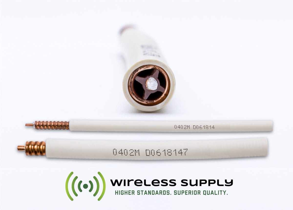 The new white TrueConnect™ Superflex plenum cable from <a href="/WirelessSupply/">Wireless Supply</a> is easier to bend than other brands and less likely to kink thanks to its unique star-shaped plastic core and spiral copper outer conductor. Perfect for in-building (DAS) systems and low PIM RF cable jumpers!