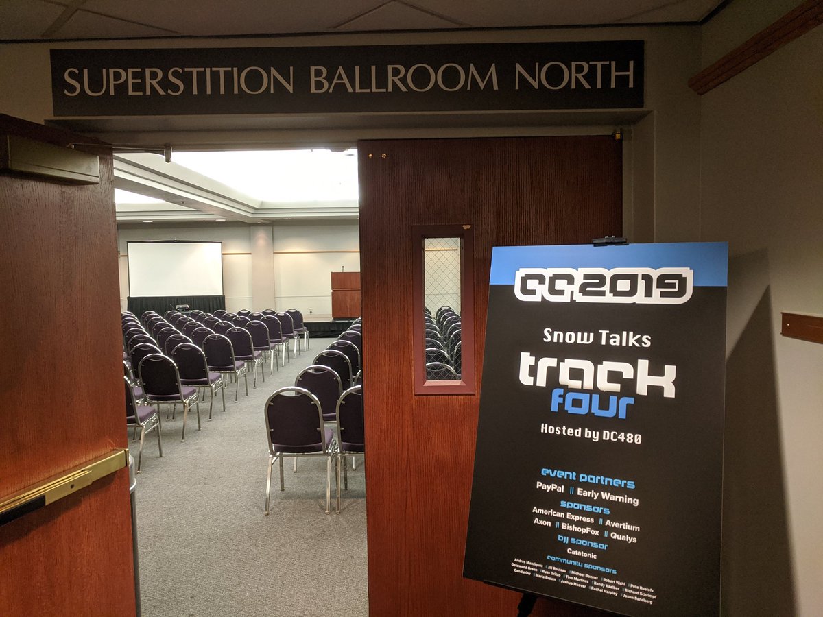 DC480AZ's tweet photo. @DC480AZ #snowtalks @CactusCon  starts at 10am building A! https://t.co/WlkbPw7KHh
