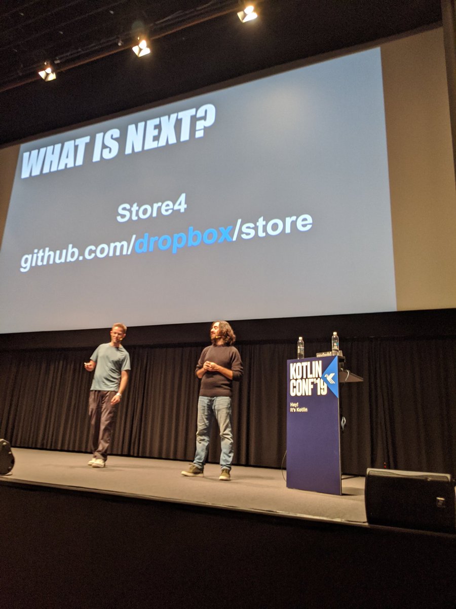 BrittBarak's tweet photo. Wohooo @friendlyMikhail & @yigitboyar just announced #store4 library, using Kotlin Flow π
Awesome news, friends!!
#kotlinconf https://t.co/pQDg9YgIze