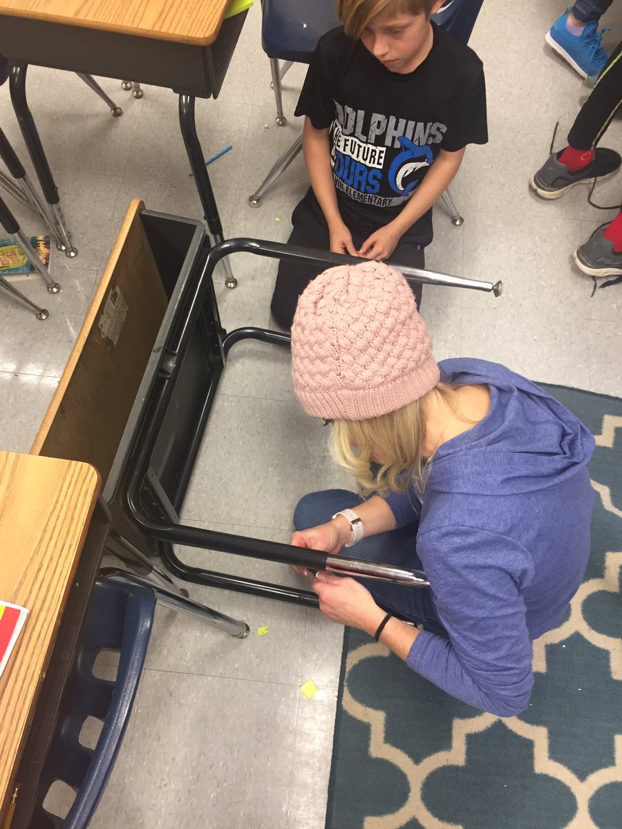 Mrs. Polaski really does it all! Need your desk lowered? Mrs. Polaski can do it? She’s the best because she’s #DolvINcredible