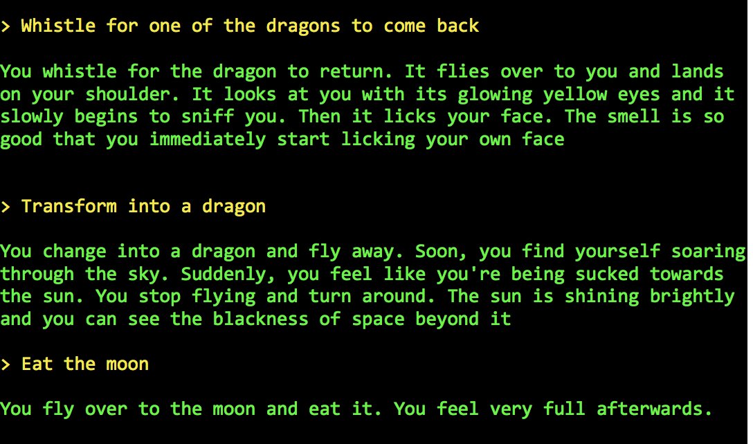 > Whistle for one of the dragons to come back You whistle