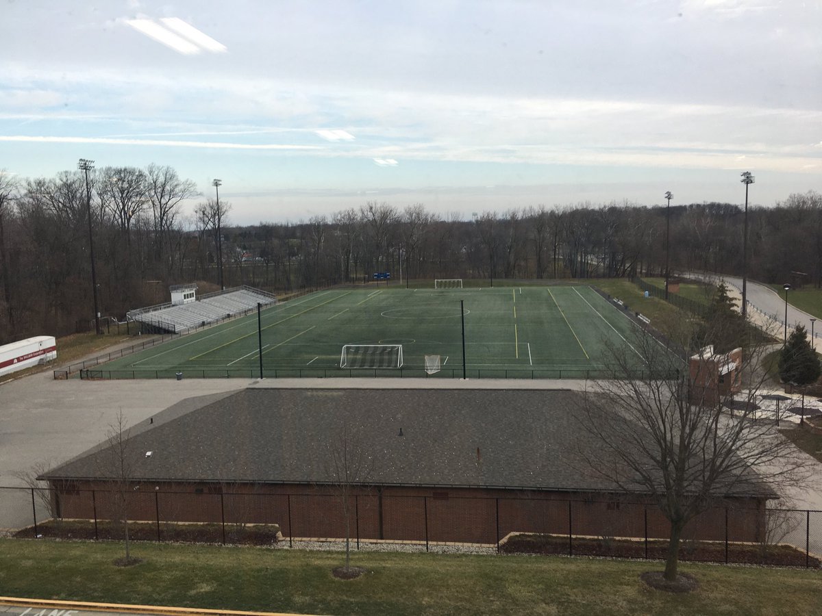 Love the view from the track in the Blue/Gold gyms #soccer rocks