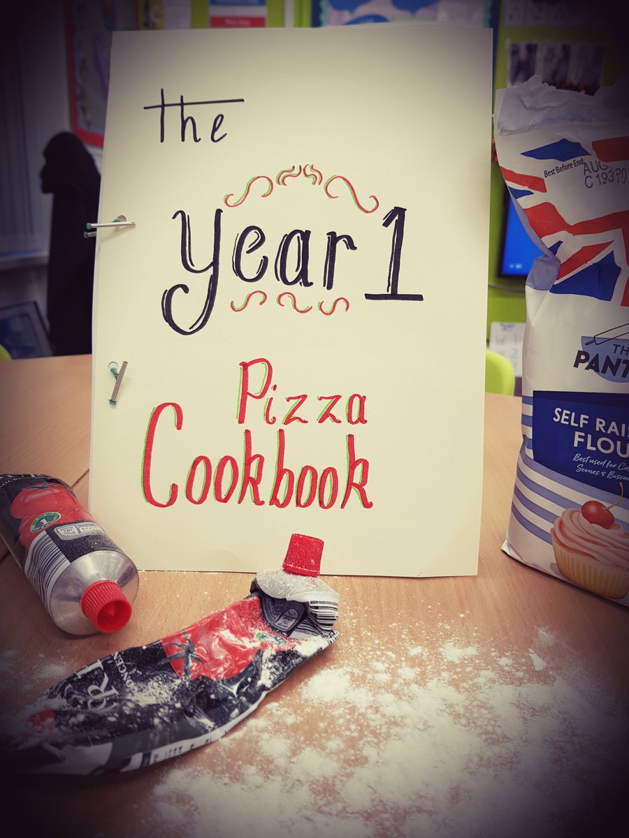 CarlisleYear1's tweet photo. The Year 1's have made a cookbook! Some fantastic pizza recipes in here! #writinginstructions #talkforwriting #weareyear1 @MrInmanYear1 https://t.co/nogRfIxBoG