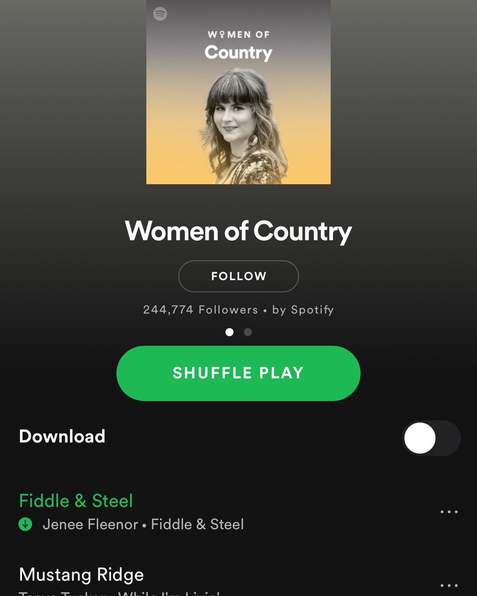 JeneeMusicFan's tweet photo. Jenee on the cover of @Spotify’s “Women of Country” Playlist!!! 😍😍🎼🎻 so happy for you @JeneeMusic💕 #JeneeMusic #fiddlegirl #spotify #womenofcountry https://t.co/3AmGpV2BKI