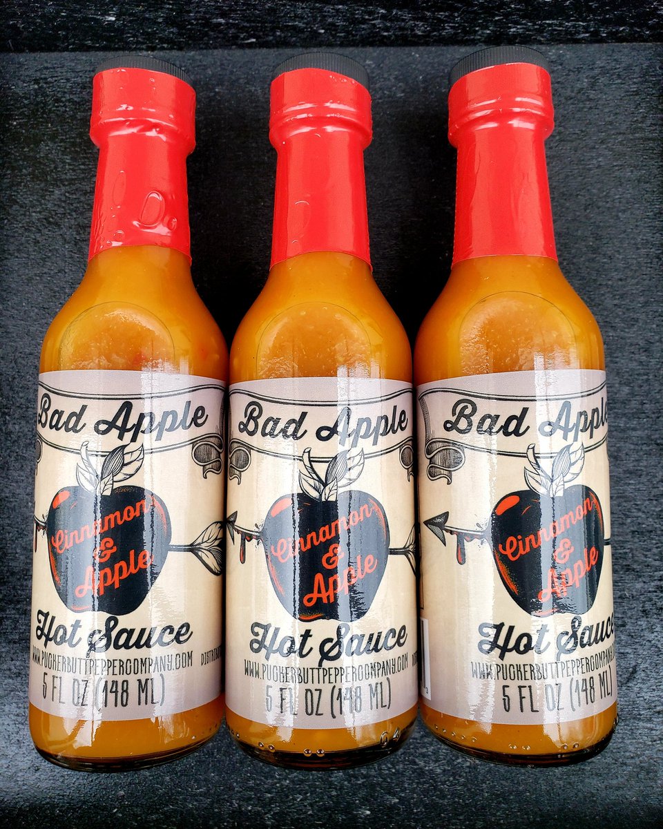PuckerButt's tweet photo. You may have been a bad apple but you still deserve this delicious hand crafted sauce by the man himself, Ed Currie! Your palate deserves this sweet heat. Combining the flavors of Apples, Pineapple, Ginger, and Cinnamon.
https://t.co/vlOQuocbi9 https://t.co/0OTxm1zXcD