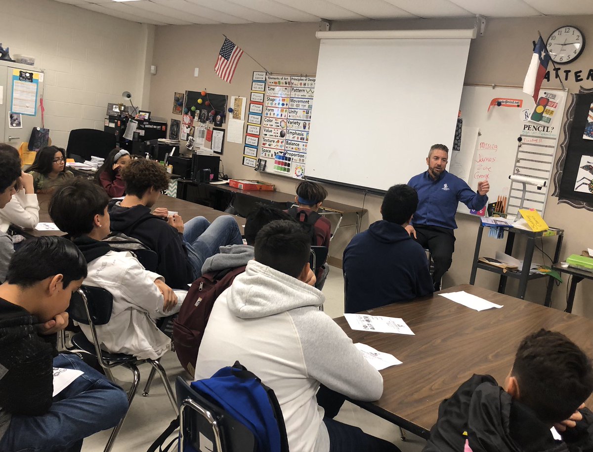 candrade1023's tweet photo. Thank you Mr. Powers for being a guest speaker at our annual Career Day here @NISDPease ! @wwp https://t.co/R8nWAIJRUj