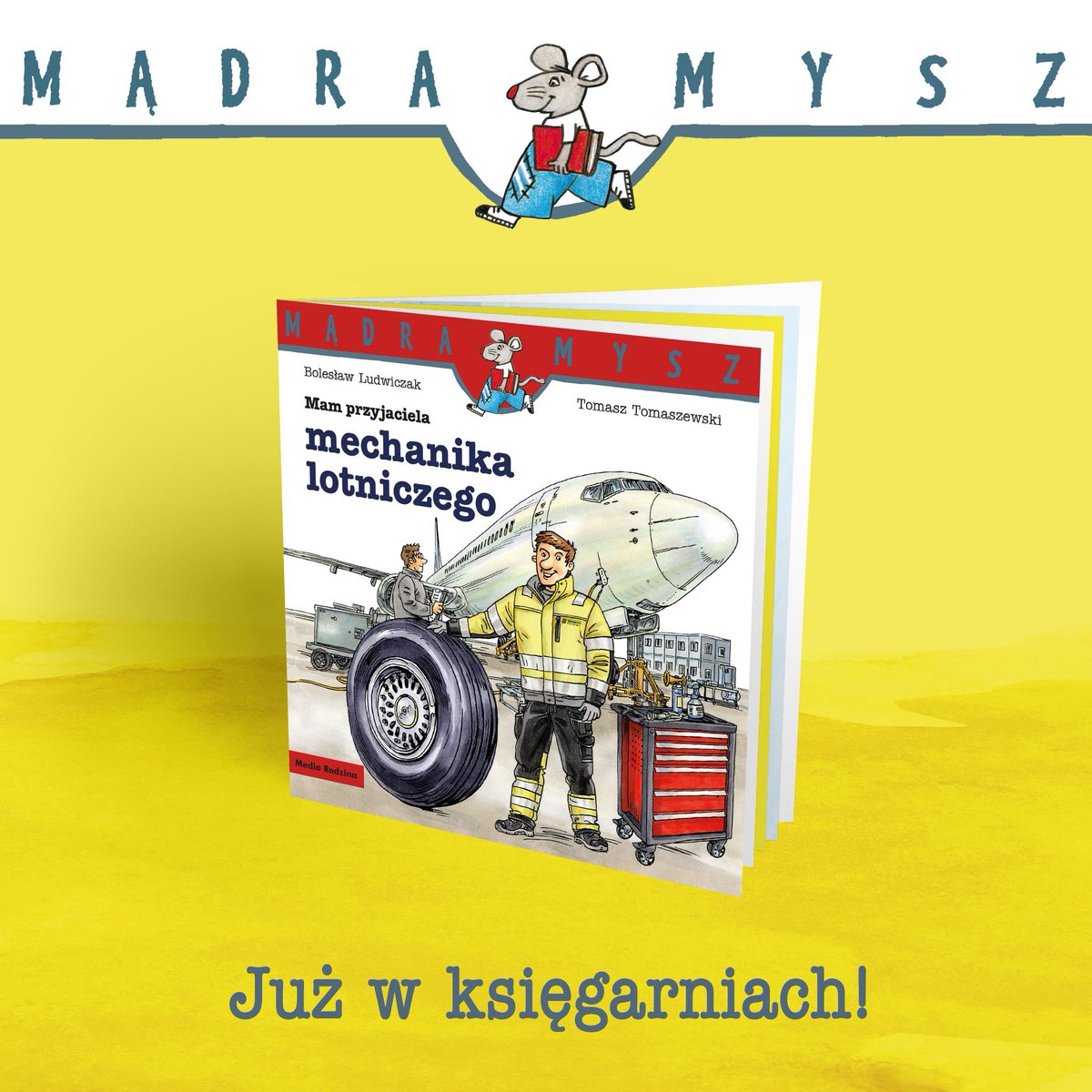 LsTechnics's tweet photo. Specjalna niespodzianka na #Mikołajki od @LsTechnics! 🎁Już od dziś w księgarniach możecie rozglądać się za kolejną lotniczą książeczką z serii #MądraMysz - przybliżamy w niej zawód #mechaniklotniczy - zdecydowanie polecamy lekturę! ✈️🔧 #LSAcademy #Preedukacjazawodowa #lotnictwo https://t.co/O2u2i9vA0z