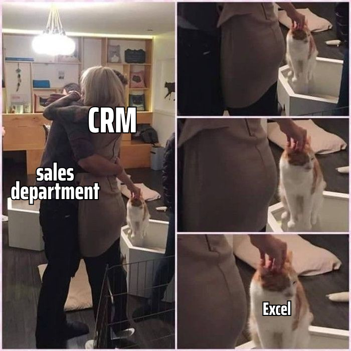 SyntechSoftware's tweet image. Even though Excel is a Swiss knife of data processing you shouldn’t be as this guy. It’s better to automate your sales with well-tailored custom CRM
.
.
.
.
.
#crm #software #erpsoftware #business #erp #softwaredevelopment
#businessautomation