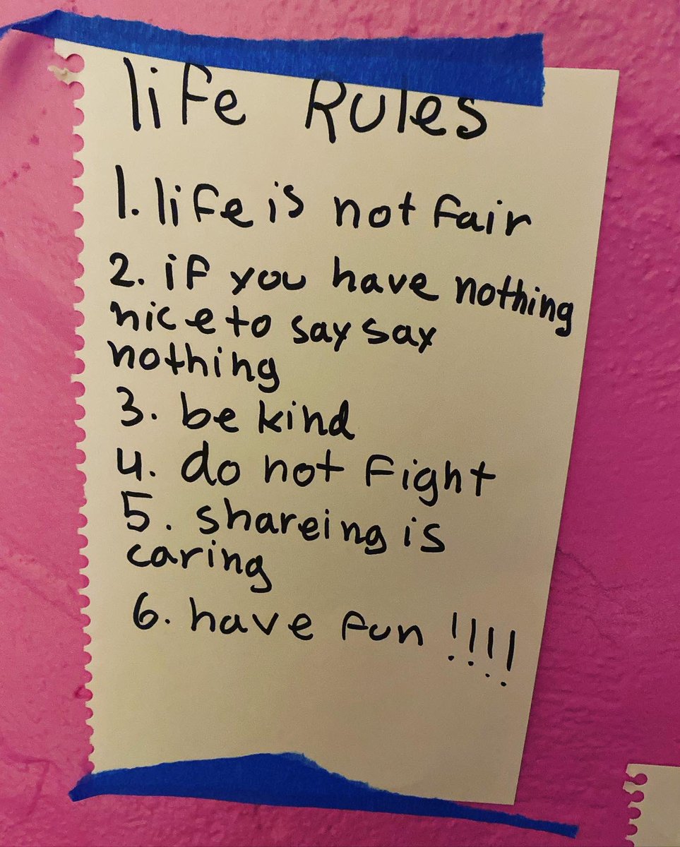 My daughter (8 years old) has many notes posted around her room as reminders for everyday life. I think we should post these particular two in the White House. The “When Mad” strategy could be a useful tool.