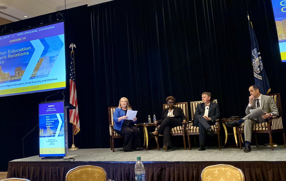 meredith_vivian's tweet photo. California’s very own higher education powerhouse @Lande_Ajose highlights Governor @GavinNewsom’s commitment to higher ed & ways that the two can partner to support a #CaliforniaForAll #hegrc19 https://t.co/3fq4Zt6tuD