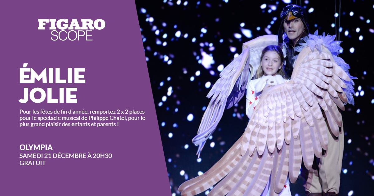 #JEUCONCOURS 🎶 Le conte musical de Philippe Chatel <a href="/Emilie_J0lie/">Emilie Jolie</a> reprend vie sur les planches de l'Olympia pour émerveiller une nouvelle génération de spectateurs.🎁 Le <a href="/Figaroscope/">Figaroscope</a> vous offre 2 x 2 places pour le 21 décembre à 20h30.✔️ RT + votre nom en com. Tirage le 12/12 🍀