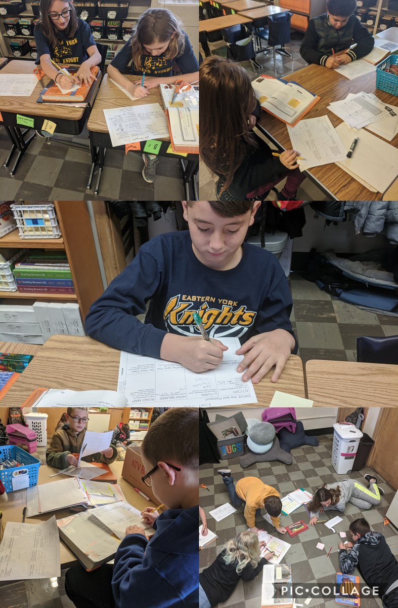 Today the students worked on their DRIVE text passports and making a My Side of the Mountain game.