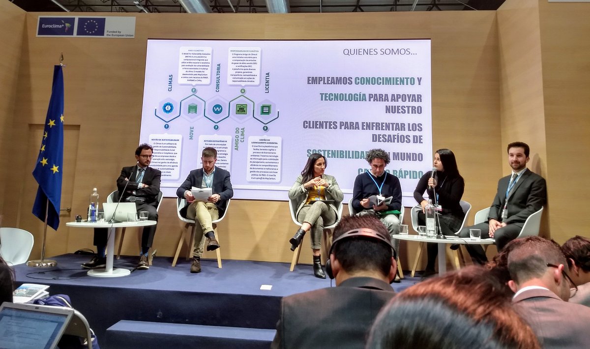 Melina Amoni de <a href="/WayCarbon/">WayCarbon</a> habla sobre los retos para construir resiliencia climática en ciudades, como el acceso a los datos para lograr medir el riesgo.