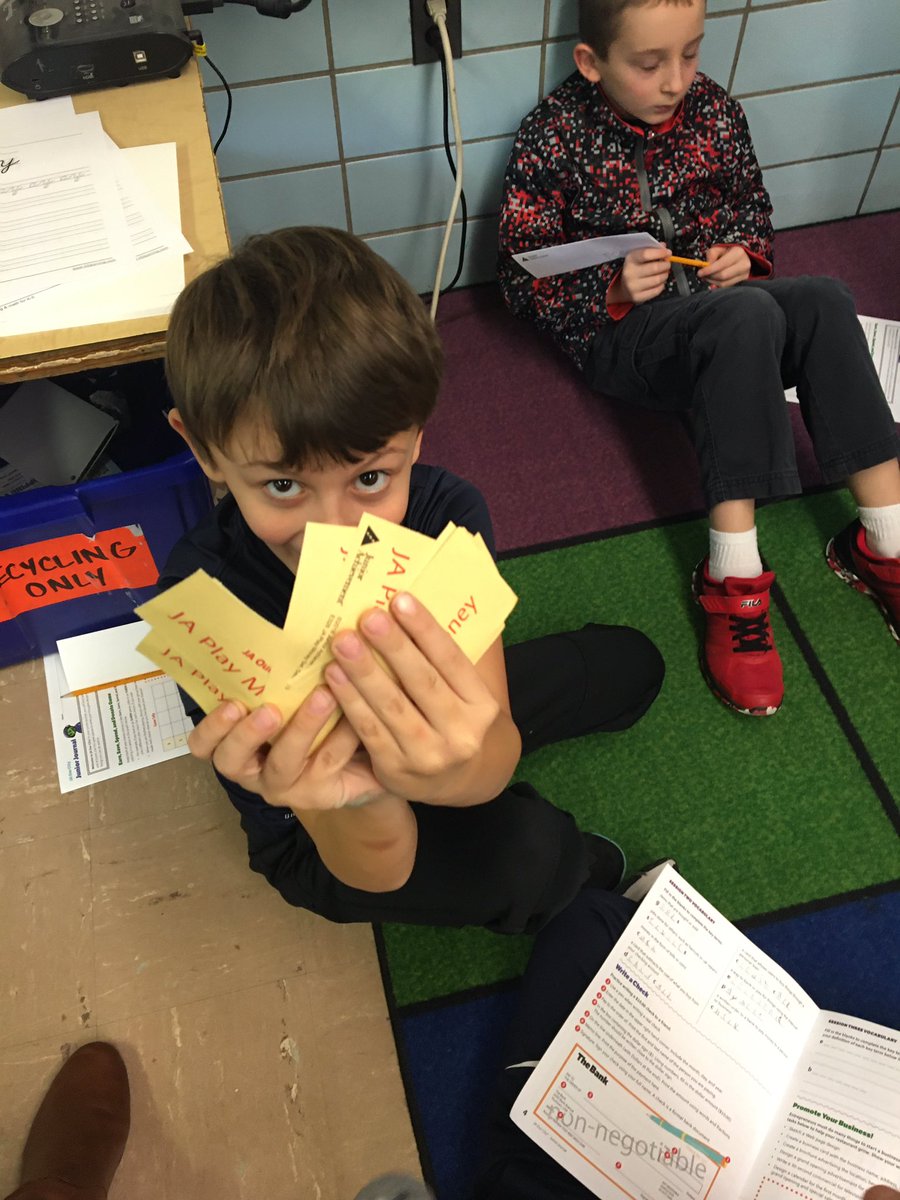 MrsReiber's tweet image. Junior Achievement Day! #JAinaDay #TallmadgeElementary