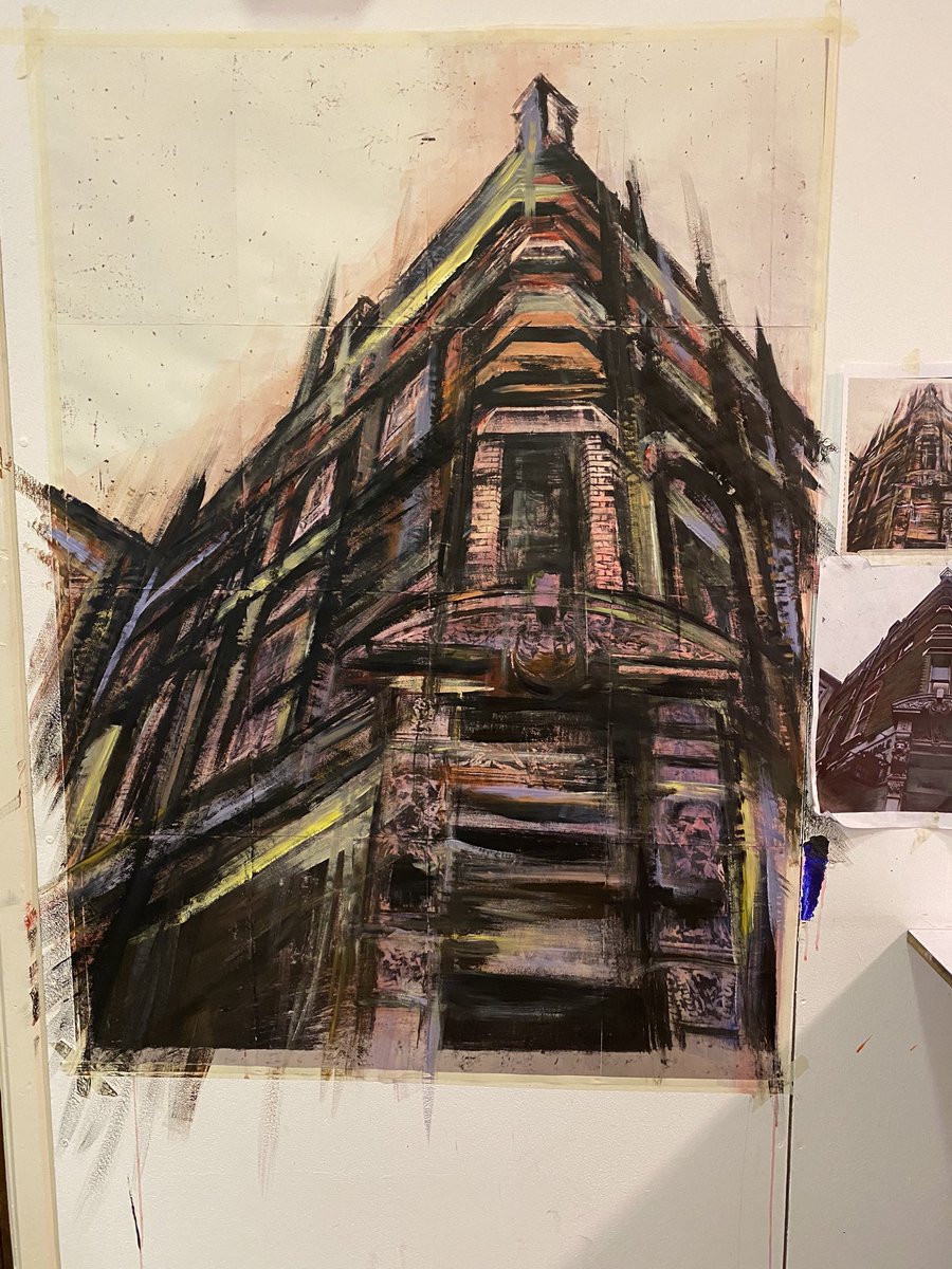 jamesdrgreen's tweet photo. A small section of my current #alevelart students work. All still in progress. #art #painting #etching #architecture #portrait #abstractpainting #jamesgreenartoxford https://t.co/ufYCSKMTdK