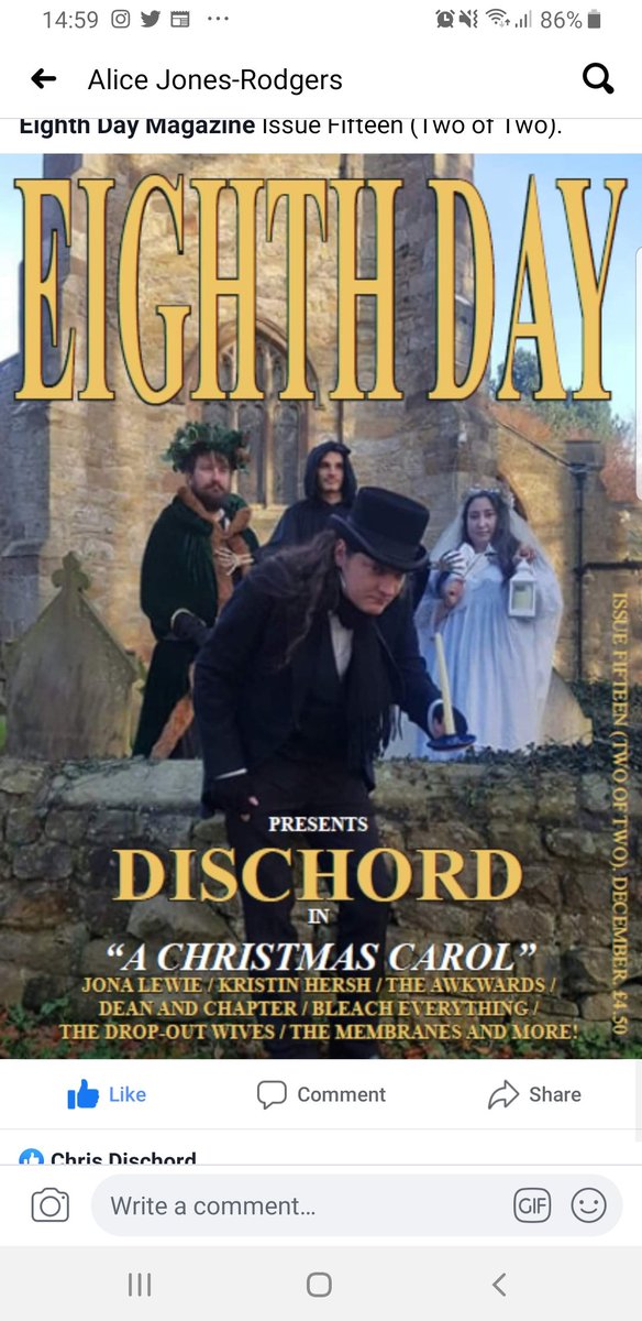 Check out the latest @EighthDayMag - we're on the cover! (Or to be accurate, we're sharing a cover with <a href="/Jona_Lewie/">Jona Lewie</a> 
#christmas2019 #ChristmasCarol