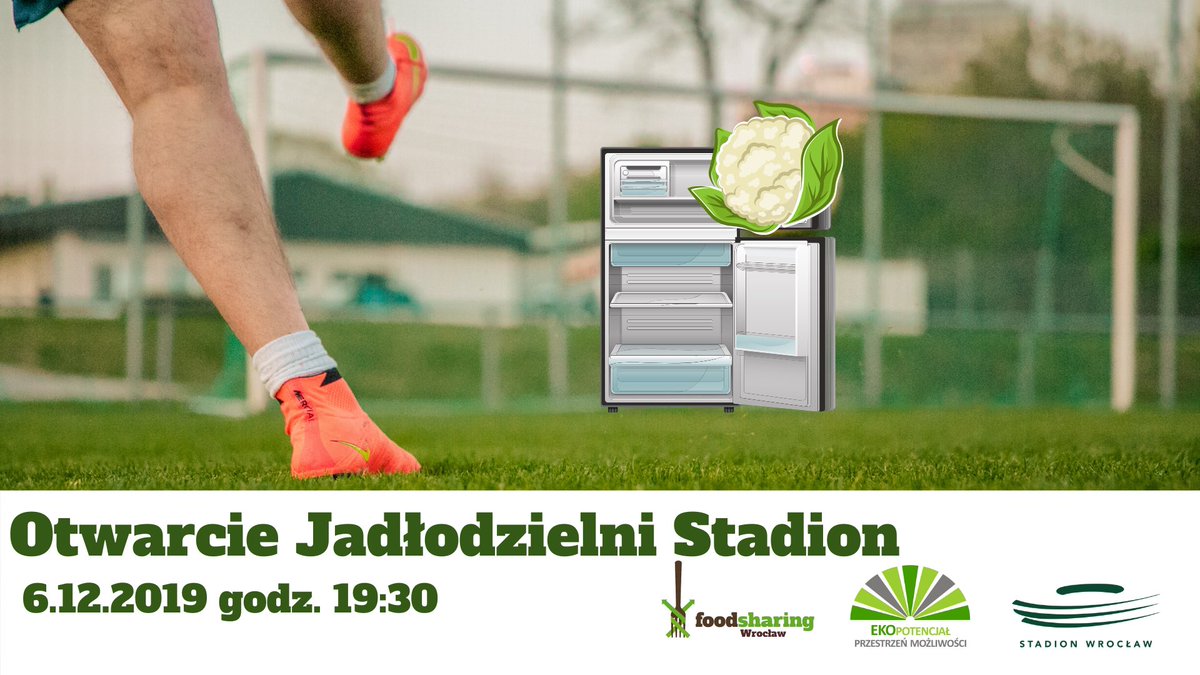 Foodsharing_Wro's tweet photo. To już dziś! We współpracy ze @StadionWroclaw oraz @EKOpotencjal_PM otwieramy kolejną we Wrocławiu Jadłodzielnie! 
#foodsharing #dzielimysię #ratujemyjedzenie https://t.co/mAK4Z23vsS