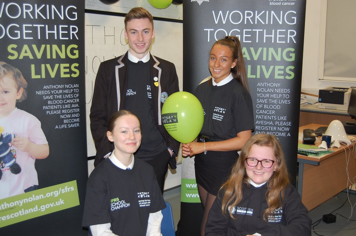 Today our S6 Leadership class hosted our  Anthony Nolan Event -they are the leading UK Blood Cancer Charity who match individuals willing to donate their blood stem cells or bone marrow to people with blood cancer and blood disorders who desperately need lifesaving transplants.