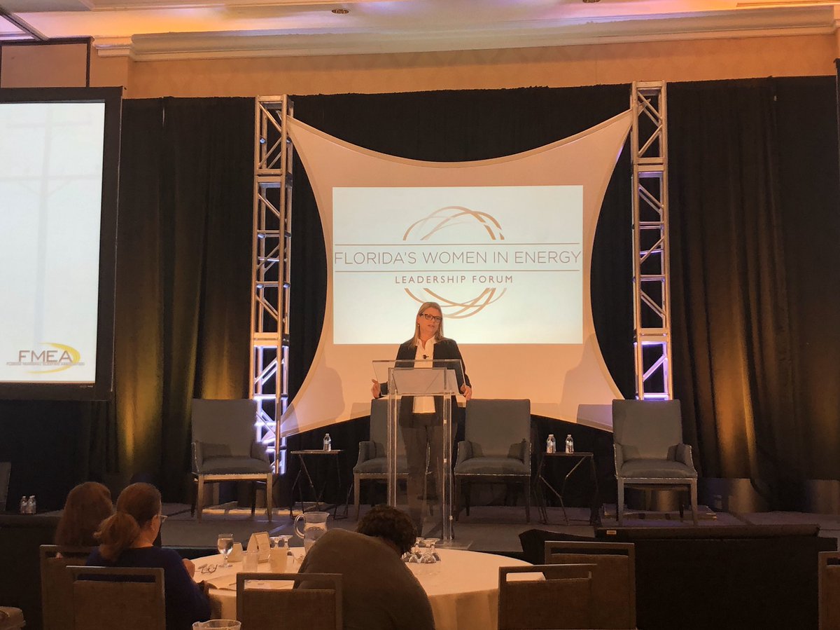 flpublicpower's tweet photo. Proud of our executive director, @azubaly, who is the closing keynote speaker at the 4th @FLWomeninEnergy Leadership Forum. Recognized as the May 2019 Champion in Energy, Amy inspired those at the Forum to "be a change #champion." #FWELF2019 #ChampionsinEnergy #PublicPower https://t.co/QJ0q26XrRs