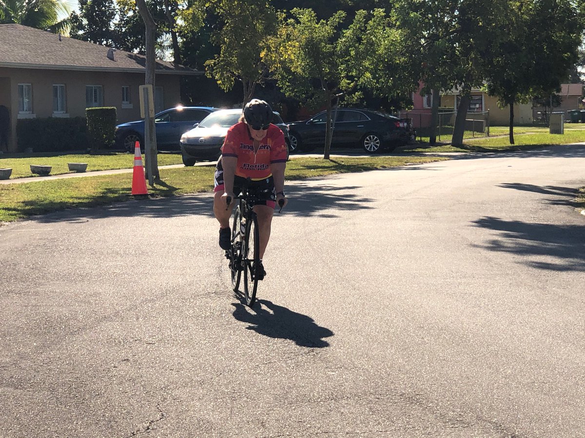 PlayInFlorida's tweet photo. The 2019 Florida Senior Games Cycling Championships are in full swing this morning with the start of the 5K time trials. #FSG19 #PlayInFlorida https://t.co/J0Fb6ONREb