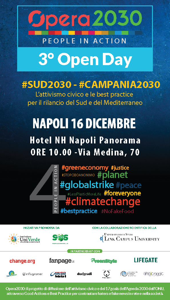 Opera2030org's tweet photo. #Opera2030 #PeopleInAction
✅ 3° Open Day Opera2030 #Sud2030 #Campania2030

📌 Napoli, Lunedì 16 dicembre 2019, ore 10:00
➡️ NH Napoli Panorama (via Medina, 70)

L'attivismo civico e le best practice per il rilancio del #Sud e del #Mediterraneo https://t.co/QGzmUsGbFE